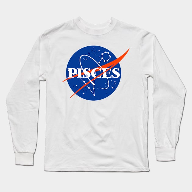 Pisces Logo Long Sleeve T-Shirt by RAADesigns